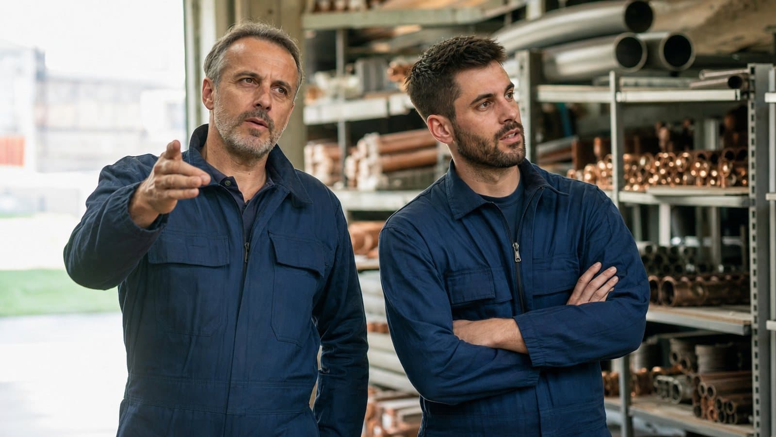 Scenario di esempio: il titolare e un tecnico in magazzino